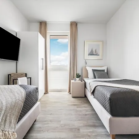 Beachterracetwo- Eg, Meerblick, Terrasse, Kamin, Sauna Daire Olpenitz